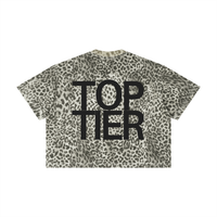 TOP TIER Leopard Print Boxy T-Shirt