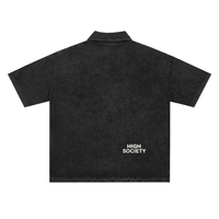 Heavyweight Snow-Washed Polo T-Shirt