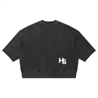 Mineral Wash Boxy Raw Edge T-Shirt