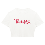 THICK-FI-LA Ribbed Crop T-Shirt