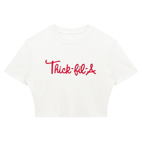 THICK-FI-LA Ribbed Crop T-Shirt