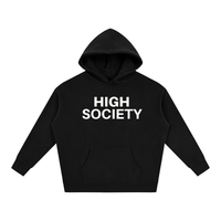 High Society Oversize Fleeced Hoodie