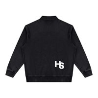 HIGH SOCIETY  Vintage Wash Quarter-Zip Sweatshirt