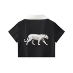 Panther Striped Cropped Jersey