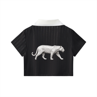Panther Striped Cropped Jersey