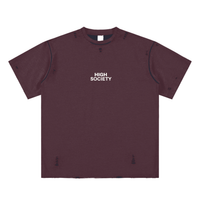Hand-frayed Reversible T-shirt