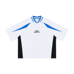 Oversized Color Block V-Neck T-Shirt