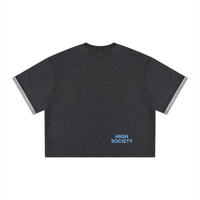 THE BEVERLY HILLS  Plaid-Lined Double-Face T-Shirt