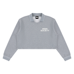 High Society Women’s Crop Collared Sweatshirt
