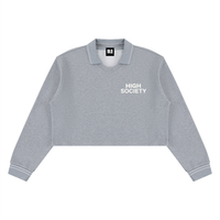 High Society Women’s Crop Collared Sweatshirt