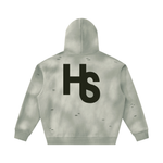 High Society  Sunfade Frayed Fleece Hoodie