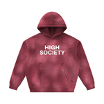 Unisex Sunfade Frayed Fleece Hoodie