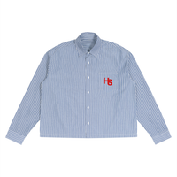 HIGH SOCIETY Boxy Striped Shirt