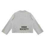 High Society Raw Edge Boxy Sweatshirt