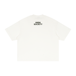 DIAMONDS FOR BREAKFAST Textured Waffle Washed Boxy T-Shirt