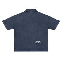 Heavyweight Snow-Washed Polo T-Shirt