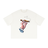 CIGAR Textured Waffle Washed Boxy T-Shirt