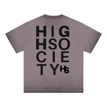 High Society Big Letter Cotton T-Shirt