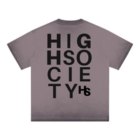 High Society Big Letter Cotton T-Shirt
