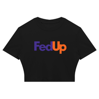 FED UP Ribbed Crop T-Shirt