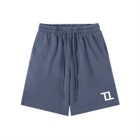 TOP TIER Vintage Wash Cotton Shorts