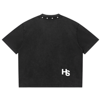 HIGH SOCIETY  Washed Boxy Studded T-Shirt