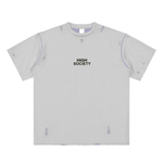 Hand-frayed Reversible T-shirt