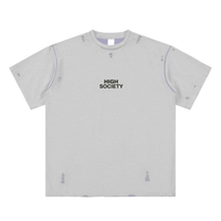 Hand-frayed Reversible T-shirt