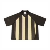 Striped Mesh Boxy Soccer Jersey