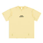 Hand-frayed Reversible T-shirt