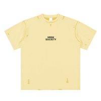 Hand-frayed Reversible T-shirt