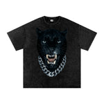 PANTHER WITH DA GRILL STONE WASH TEE