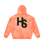 High Society  Sunfade Frayed Fleece Hoodie