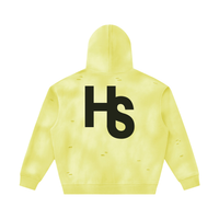 High Society  Sunfade Frayed Fleece Hoodie