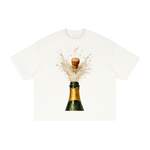 POPPING BOTTLES Textured Waffle Washed Boxy T-Shirt