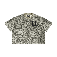 TOP TIER Leopard Print Boxy T-Shirt