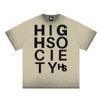 High Society Big Letter Cotton T-Shirt