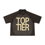 Striped Mesh Boxy Soccer Jersey