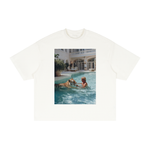 TWACH A TTIGER HOT O SWIM Textured Waffle Washed Boxy T-Shirt