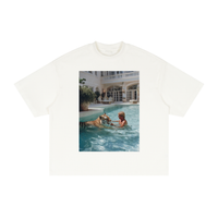TWACH A TTIGER HOT O SWIM Textured Waffle Washed Boxy T-Shirt