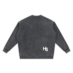 HIGH SOCIETY  Washed Fleece Baseball Jacket