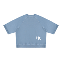 Vintage Wash Boxy Short Sleeve Sweatshirt