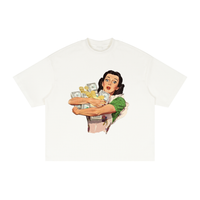 MONEY LAUNDERING Textured Waffle Washed Boxy T-Shirt