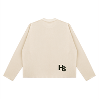 Vintage Wash Boxy  Waffle Raw Edge T-Shirt