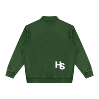 HIGH SOCIETY  Vintage Wash Quarter-Zip Sweatshirt