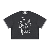 THE BEVERLY HILLS  Plaid-Lined Double-Face T-Shirt