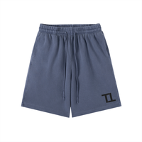 TOP TIER Vintage Wash Cotton Shorts