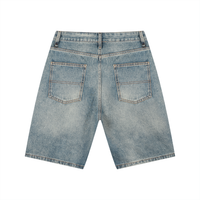 TOP TIER Vintage Wash Denim Shorts