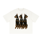 DOBERMANNS Textured Waffle Washed Boxy T-Shirt