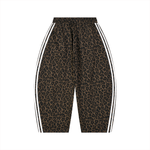 Unisex Leopard Barrel Leg Sweatpants